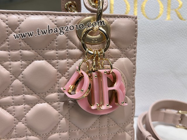 Dior专柜新款迪奥高仿原单彩琳琅扣Lady Dior手袋四格手提女包 djfk1471